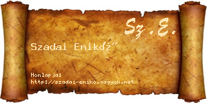 Szadai Enikő névjegykártya